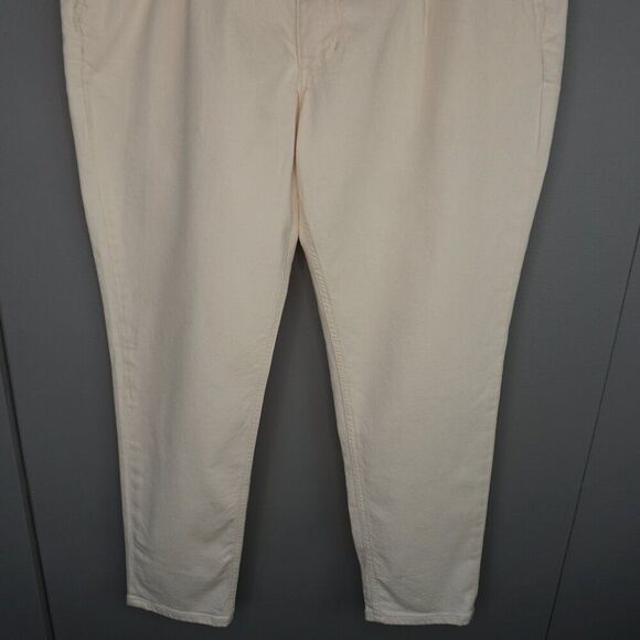 New Joe's Jeans The Diego Denim Trouser Tapered + Cropped in Ecru size 36 - Picture 6 of 16